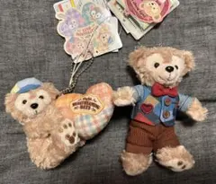 ダッフィー ぬいぐるみバッジ　セット　バレンタイン