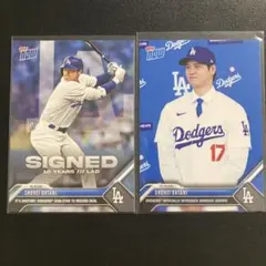 大谷翔平 ドジャース移籍 Topps now 2枚セット
