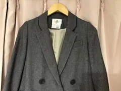 【韓国購入品】 グレー ダブルブレスト チェスターコート