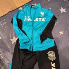 ATHLETA ジャージ サイズ140 青/黒　長袖　長ズボン