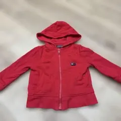 TOMMY HILFIGER フード付きトレーナー 80 レッド