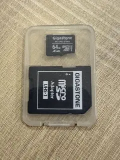 Gigastone microSDカード 64GB アダプター付 美品