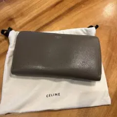 CÉLINE 長財布 スナップボタン グレー - メルカリ