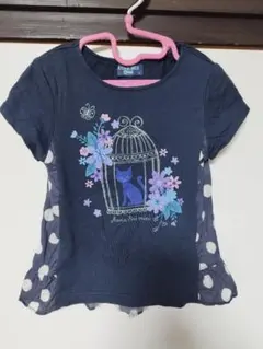 美品　アナスイミニ　異素材　Tシャツ　カットソー　ドット