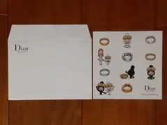 2点◇非売品・未使用◇ディオール◇ステッカーシール&封筒◇ノベルティ