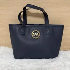 美品 マイケルコース サフィアーノ トートバッグ ハンドバッグ ネイビー バッグ