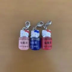 ★兵庫限定★ ご当地キティファスナーマスコット 神戸中華街　烏龍茶3個　2006