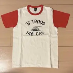 リアルマッコイズ　B TROOP 146 CAV Tシャツ 36
