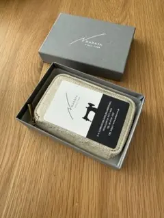 新品‼️NADAYA✨【mu】本革✨コンパクト財布【HAKU】ゴールド✨