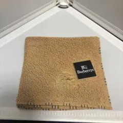 新品未使用 BURBERRY バーバリー タオルハンカチ ベージュ　24cm