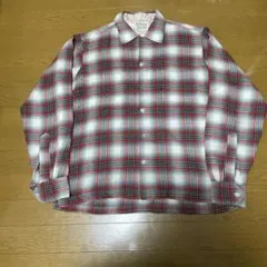 60s オンブレシャドー　チェックシャツ　ビンテージ