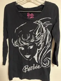 Barbie 50周年記念 七分袖 Tシャツ ブラック　M