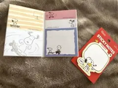 【美品】PEANUTS スヌーピー 付箋セット