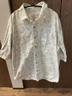 【vence exchange】ペイズリー半袖シャツ　Lのサムネイル