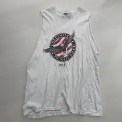 YAZBEK ノースリーブ　タンクトップTシャツ ホワイト L