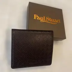 新品未使用 Paul Stuart ダークブラウン コインケース箱つき