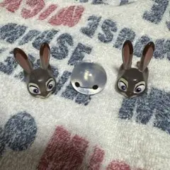 ディズニー ガチャガチャファッションリングクリア ジュディ2個ベイマックス1個