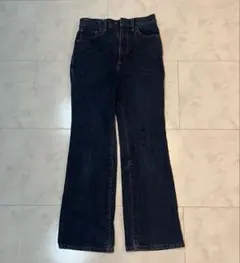 GU ストレートデニム S ダークブルー