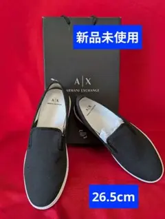 新品未使用 Armani Exchange ブラック スリッポンのサムネイル