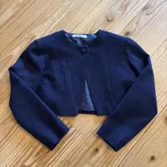 ファミリア ボレロ フォーマル ジャケット 紺色 140サイズ