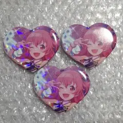 プロセカ　桃井愛莉　ハート型缶バッジ