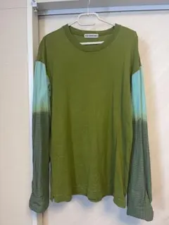 ISSEY MIYAKE MEN 長袖カットソー グリーン