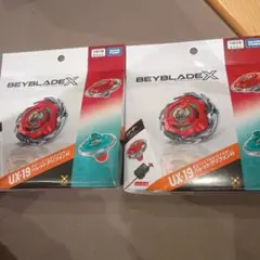 Beyblade X UX-19 陀螺套裝 紅 綠