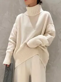 ギャルリーヴィー　GALERIE VIE ファインウール　タートル　ニット