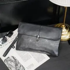 クラッチバッグ メンズ 小さめ PUレザー 高級感 結婚式 プレゼント 新品