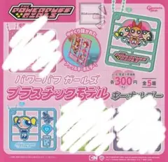 パワーパフガールズプラスチックモデルキーホルダーバブルス&チーム2種セット