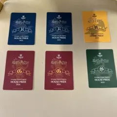 【新品：6種】ハリーポッター　スタジオツアー　ハウスプライドカード