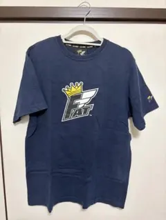 【激レア】00s FAT Tシャツ　ネイビー　ロゴ