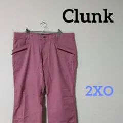 Clunk　クランク　メンズ　ゴルフウェア　長ズボン　ピンク　大きめ　2XOのサムネイル