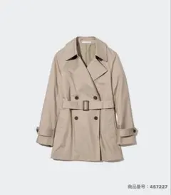 ユニクロ UNIQLO ショートトレンチコート ベージュ