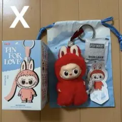 POPMART PIN FOR LOVE ぬいぐるみ ラブブ イニシャル 【X】