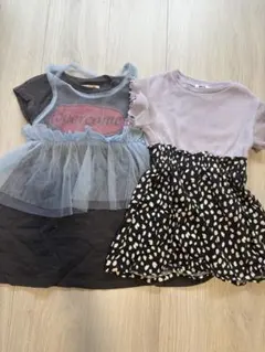 キッズワンピース 90×2枚セット