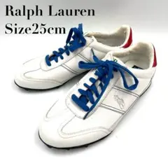 【新品訳アリ】ポロ ラルフローレン スニーカー 25cm ホワイト