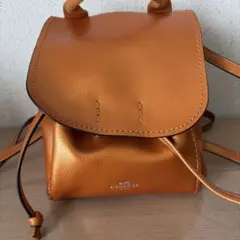 COACH コーチ ミニリュック メタリックオレンジ 2026年最新】COACH カラー：オレンジ系 レディース リュック・バック