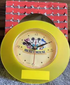 MICKEY  MOUSE  献血の絵、絵画展記念  時計