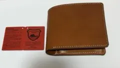 本革二つ折り財布　Native Creation 栃木レザー　 ブラウン