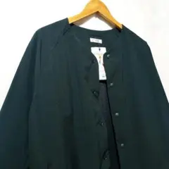 新品　elspia　ファッション　ジャケット　長袖シャツ　M　ブルゾン　黒色