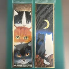 ANNA WISCHIN 猫 しおり ブックマーク2枚セット