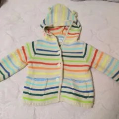 Baby GAP クマみみフード付きカーディガン 3-6ヶ月