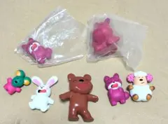 たべっ子どうぶつ　ガチャ　すやすやフィギュア　7個