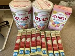 【セット】はいはい2缶・はいはいスティック・ほほえみキューブ