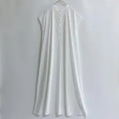 美品UNTITLED アンタイトル フレンチスリーブロングワンピース 洗える