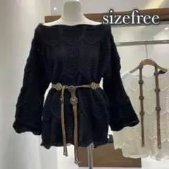 1113韓国レディース ニット 黒 ローゲージ 長袖 シアー ワンピース 重ね着