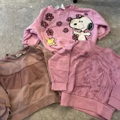 長袖　カットソー　トレーナー　女の子 3点セット