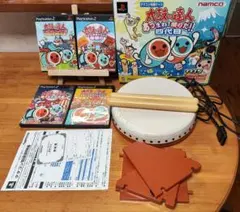 PS2 太鼓の達人 タタコン ソフト4本セット バチ付き 動作確認済み