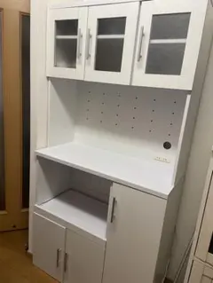 【引き取り優先】食器棚　180cm 90cm 白 ホワイト